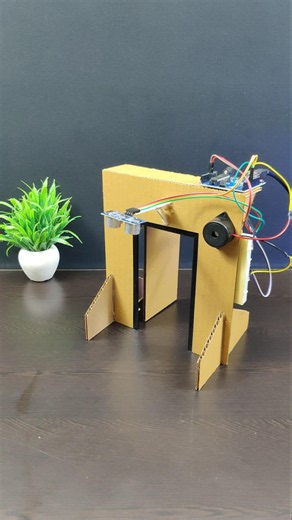 Automatic Door Using Arduino UNO and Servo Motor #arduino #arduinoproject #automaticdoor