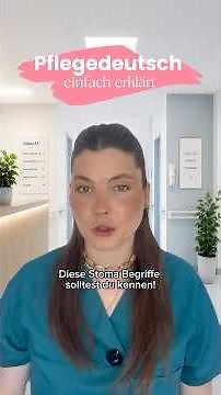Begriffe rund um das Stoma einfach erklärt