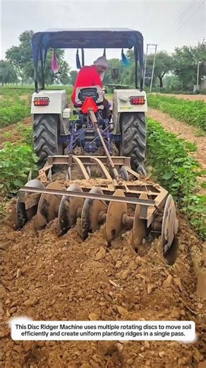 Disc Ridger Machine 8 Disc Type Creates 70cm Soil Ridges Faster | Agricultural Hiller Machine