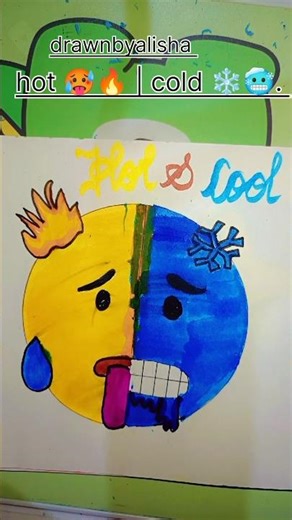 🔥 Hot 🥵 vs Cold ❄️🥶 | Epic Drawing Challenge | Who Wins? #shorts #trending #art #drawing #artshorts