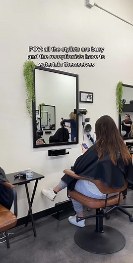 receptionist life #fyp #receptionistlife #hairsalon #hair #foryou