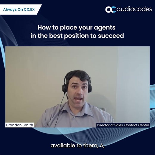 The key to a successful customer service call is putting your agents in the best position to succeed. This means giving them the best context and information available and not bogging them down with unnecessary activities during the call. Getting callers to an agent quickly and with as much information as possible leads to happier callers and agents. Trusting your agents and letting them do their thing is the best way to ensure a successful call. #CustomerService #AlwaysONCXEX #EmployeeExperienc