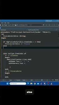 IF e ELSE no Delphi: Usando na Prática 🚀 #delphi #cursodelphi #delphibrasil #devlife