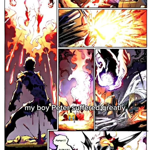 ultimate Spider-Man's death 😭💔 #ultimatespiderman #marvel#peterparker #spiderman #spiderman