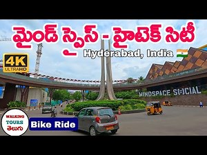 Mindspace Skywalk Hyderabad 4K Bike Tour | Raheja IT Park Madhapur India's Tech Hub