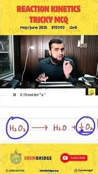 May/June 2025, 9791/12 , Question # 9 , Calcukate the Average rate of decomposition of H2O2