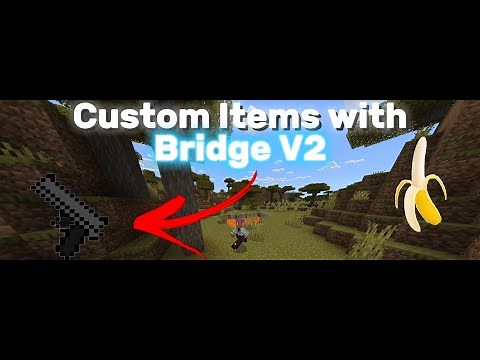 How to make custom items in Minecraft (Bridge V2)