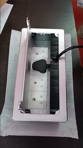 Techut pop up box cable cubby with 4 power socket for workstation, conference table #pop up box