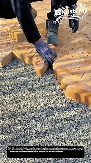 Precision Brick Pavement Installation on Gravel Base | Step-by-Step Educational Guide.