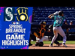 Mariners vs. Brewers Spring Breakout Game Highlights (3/20/26) | MLB Highlights