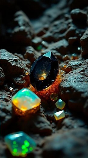 Black diamonds : Geology explained #gemstones #blackdiamond #rareminerals