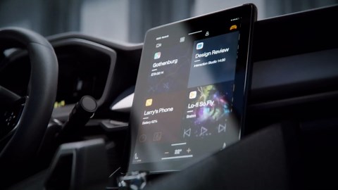 Spigen Tempered Glass Screen Protector [GlasTR EZ FIT] designed for Polestar 2 (2021/2022/2023/2024/2025) 11.2 inch Dashboard Touchscreen - Matte/Anti Finger Print