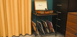 Watch Record Player Stand,Turntable Stand,Record Player Table on Amazon Live