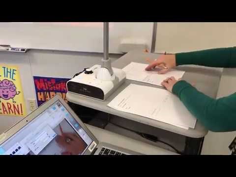 Using the ELMO to record video of lessons