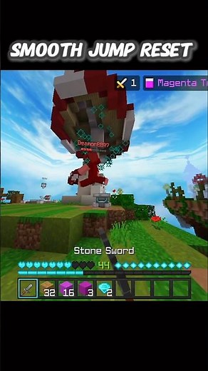 Smooth Jump Reset🥂 #minecraft #combo #mcpe #shorts