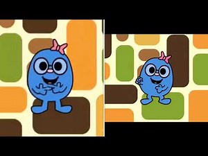 The Mr Men Show - Little Miss Whoops Dance Breaks Differences Between US On Left And UK On Right