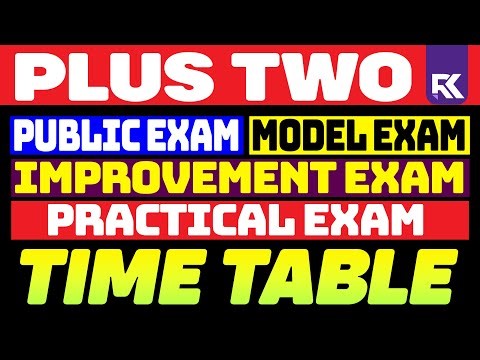 Plus Two Exam Time Table 2025 | Public, Model, Improvement & Practical Exam Updates | RKnex