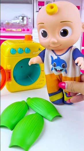 ASMR Toy Unboxing | Miniature Cocomelon Washing Machine Set, Satisfying Play with Subeo Toys