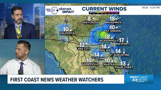 Weather Watchers Monday: Lew and Ross track a rather quick warm-up trend across the First Coast and forecast the week ahead. | First Coast News