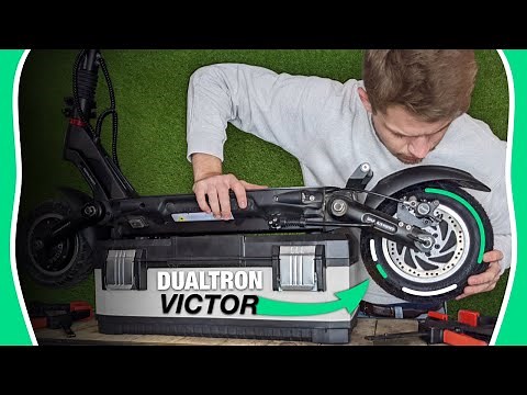 Dualtron Tutorial - Changing the rear wheel of a Dualtron Victor scooter - Tire and inner tube 🛴💚