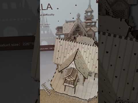 3d puzzle wooden villa