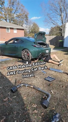 GR86 Hakone Edition AWE Touring Catback Install #automobile #cars #exhaust #gr86 #toyota #jdm