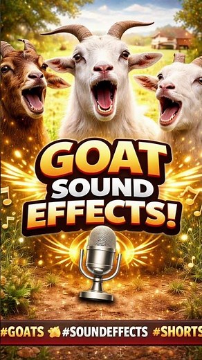 Goat Sound Effect – Realistic Goat Noises #animals #soundeffects #shorts