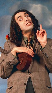 1960’s Nostalgia on Instagram: "In 1968, Tiny Tim tiptoed through the tulips with his ukulele and falsetto. Seen here on the Tonight Show with Johnny Carson. #1968 #1960s #nostalgia #retro #tinytim #performanceart #ukelele #falsetto"