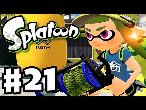Splatoon - Gameplay Walkthrough Part 21 - Two New Weapons! (Nintendo Wii U)