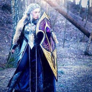 851K views · 10K reactions | Making an Epic DIY Fantasy Shield!! This Lord of the Rings inspired Shield took me a while to make, but it was so worth it in the end!! 殺 I love making stuff that I can actually use... This one is super handy for social distancing藍 (PS: If you don't have laser cutter, just use coping saw as I used to do! ) | Nerdforge | Facebook