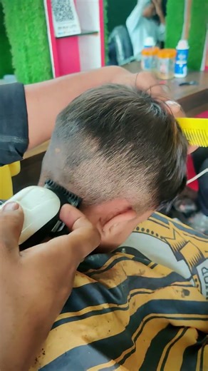 Side Part Fade Clean & Stylish Kids Haircutting