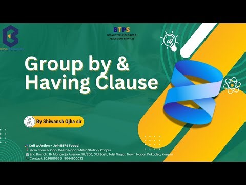 Database Group by and Having Clause with Example