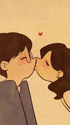 Kiss, kiss, kiss 😘💋🔥 #puuung #couple #animation