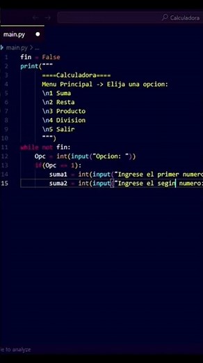 Como hacer una calculadora en Python #programacion #python #pythondeveloper #pythonprogramming