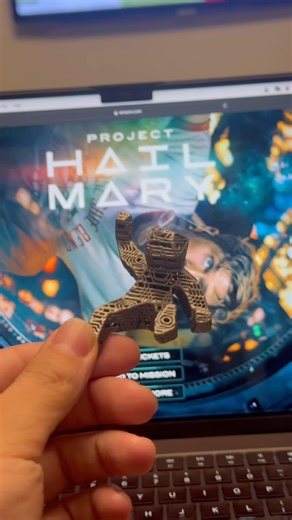 Would Rocky Approve?👽Turning resin into the Spaceman from Project Hail Mary 🚀 #projecthailmary #3d