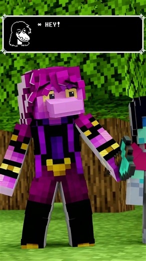 Kris and Susie from DELTARUNE are Trapped in a LOOP! 🪓 || Minecraft Animation