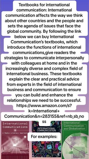 Textbooks for International Communication