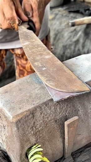 Skill combined with instinct, produces neat and precise steel cutting