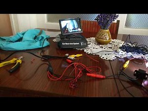 Car rear-view camera connection test before install