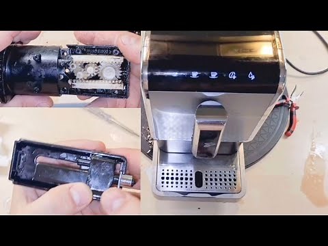 Clean the Tchibo Esperto brew group and coffee spout. Troubleshooting test without collecting noise