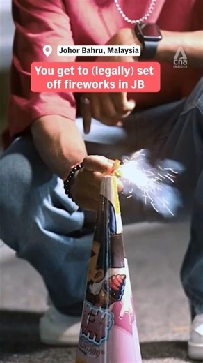 You get to (legally) set off fireworks in JB #malaysia