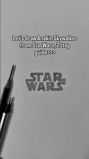 Super easy 2 step guide to draw Anakin... #starwars #anakinskywalker #darthvader #arttutorial #art