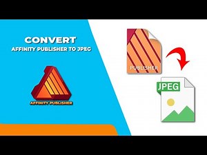 How to convert affinity publisher to JPEG