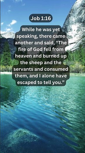 Jesus Saves | Job 1:16 Daily Bible Verse