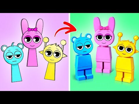 Sprunki in the LEGO World! 🧱🤯 Fun Crafts and DIY Ideas