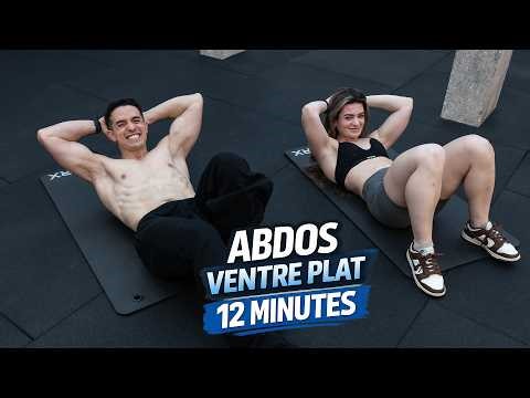 Intense 12-minute flat stomach ab workout at home!!