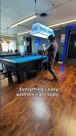 Everything's easy with the right tools, even moving a pool table