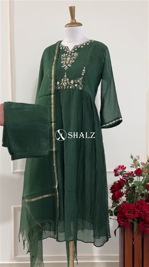SHALZ® on Instagram: "🌸✨🌸 Elegant mul chanderi top paired with a bottom, complemented by a lightweight Mul chanderi dupatta — a perfect blend of comfort and grace. Size : M, L, XL, XXL, 3XL Search code : SZ1265 Dry clean only . For order chcek our website www.shalz.in or DM . 🔴 Please don’t respond to any comments others than from @shalz_for_her #styleinspo #ethnicwear #salwarsuits"