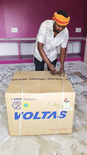 VOLTAS Window AC Unboxing in Dhanbad #shortsviral #viralvideo AC repair #viralreels