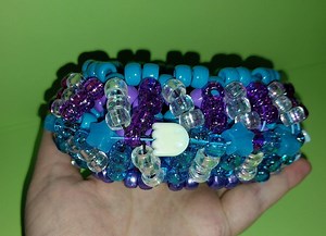 Blue and Purple UFO Kandi Cuff - Etsy